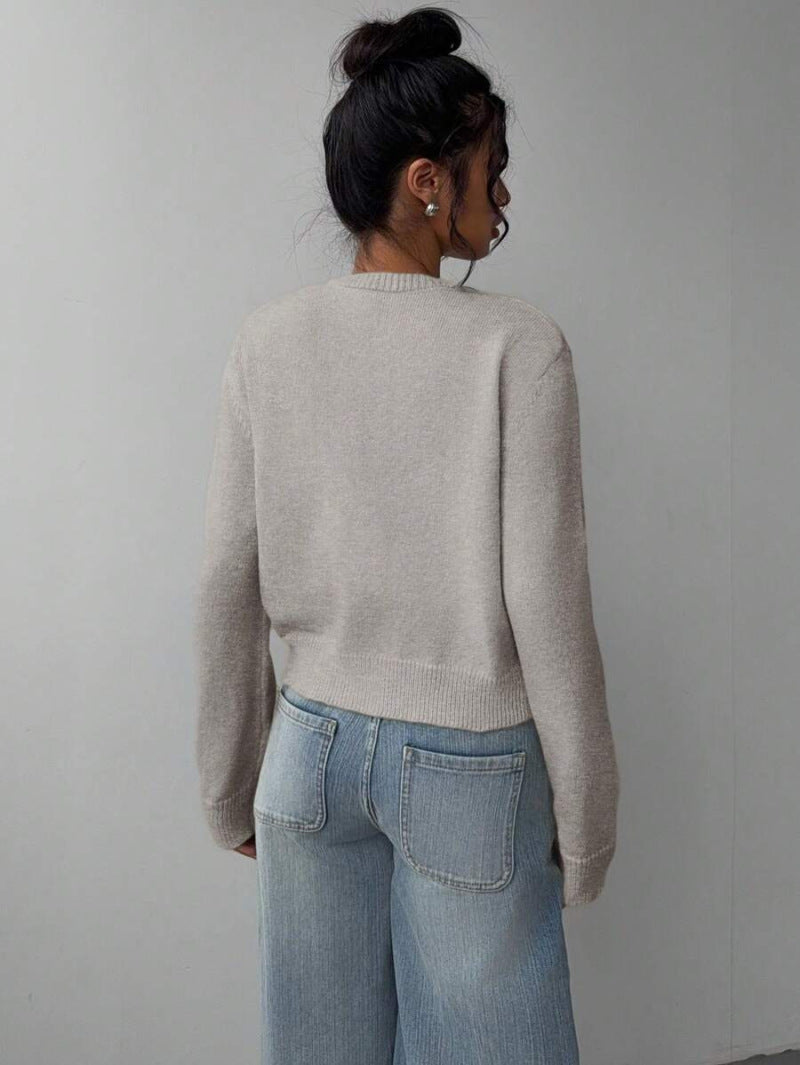 Cozy Fit Women's Knitted Cardigan Spring Sweater
