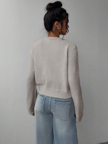 Cozy Fit Women's Knitted Cardigan Spring Sweater