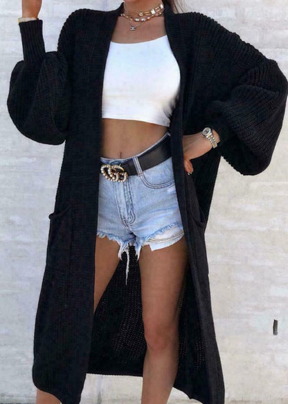 Soft Oversized Cable Knit Cardigan for Women