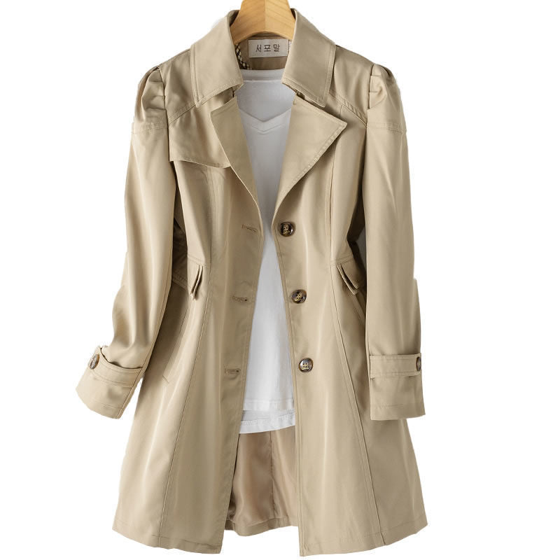 Timeless Double Button Raincoat for Women
