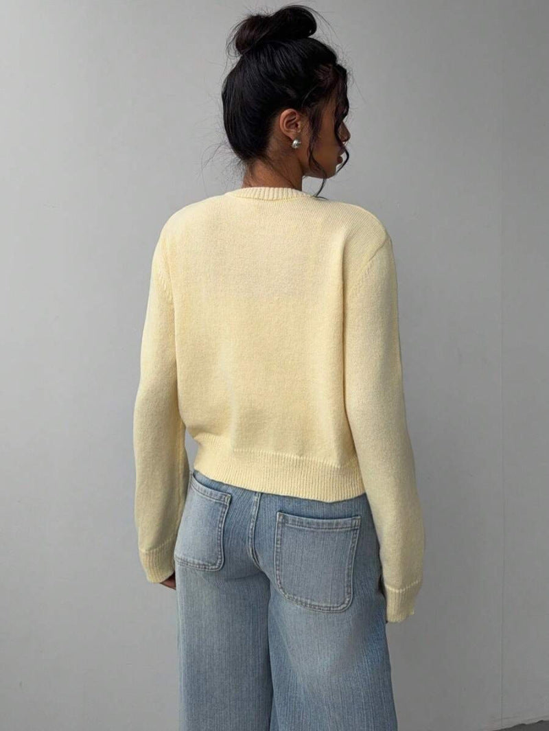Cozy Fit Women's Knitted Cardigan Spring Sweater