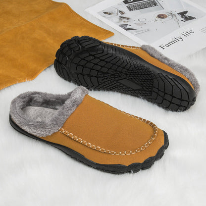 Warm Faux Fur Lined Men's Slippers