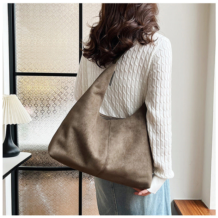 Vintage Style Matte Shopping Bag
