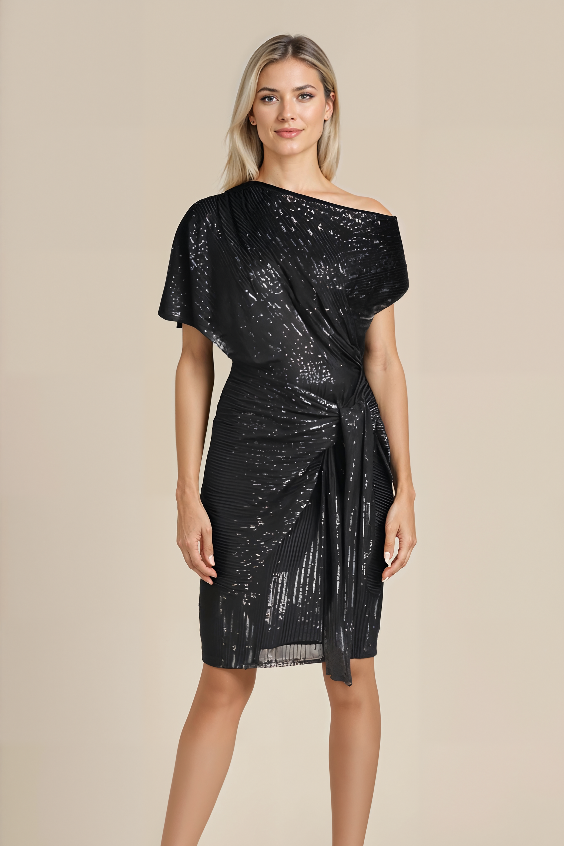 Shiny Glitter Party Dress - OutfitLondon