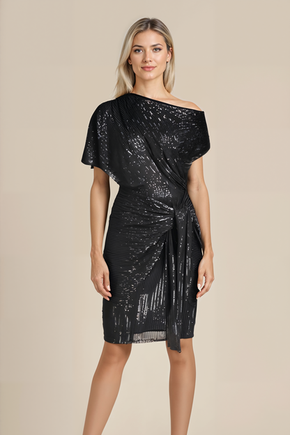 Shiny Glitter Party Dress - OutfitLondon