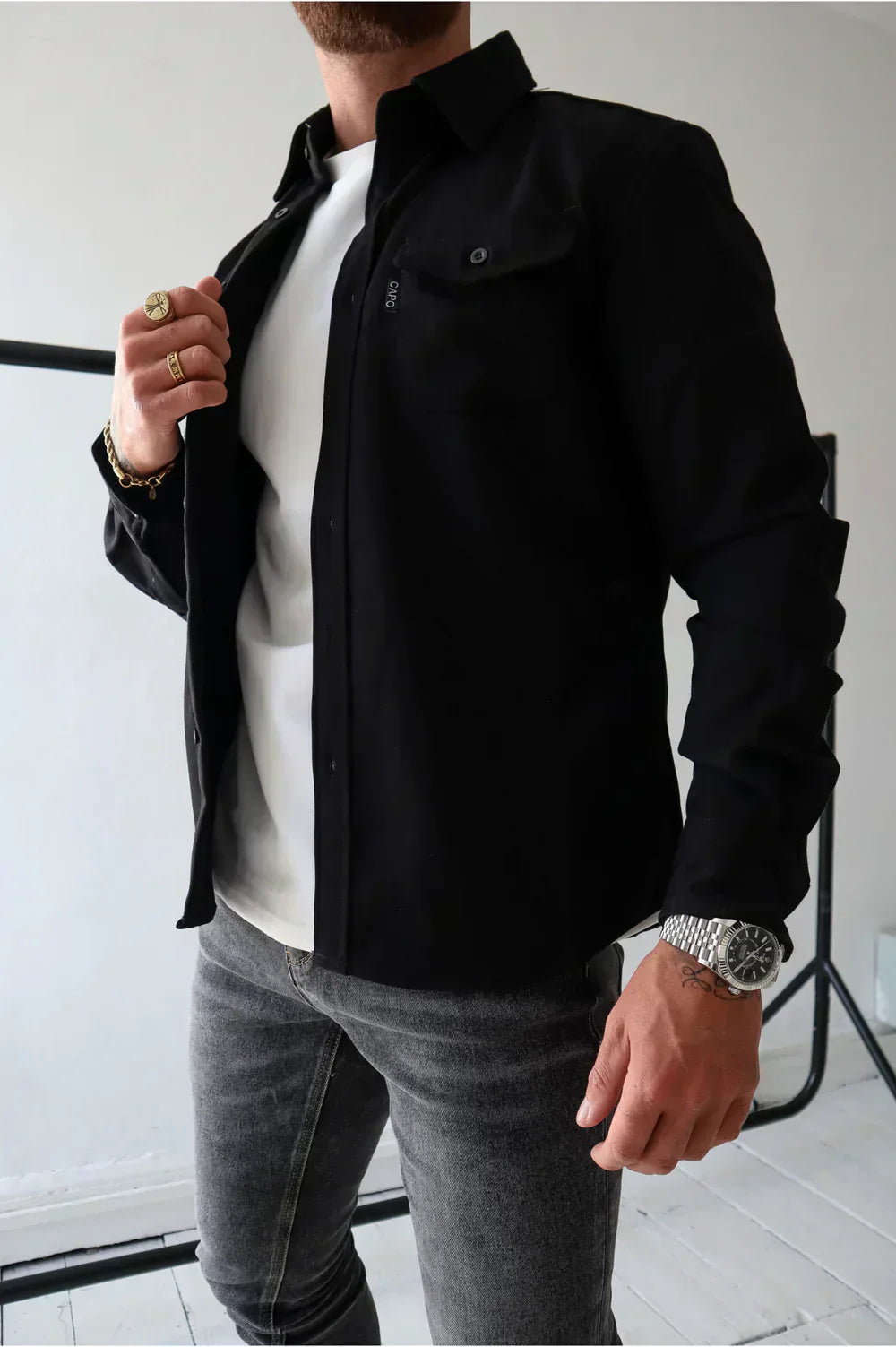 Casual Loose Fit Mens Shirt