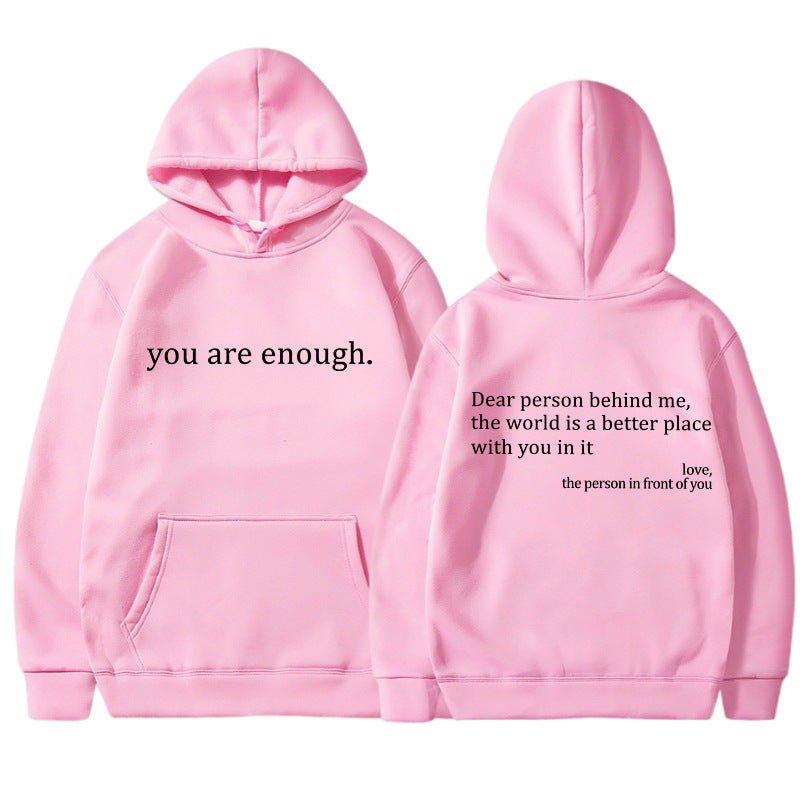 Fashionable Quote Graphic Hoodie