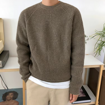 Casual Fit Soft Cotton Sweater Men