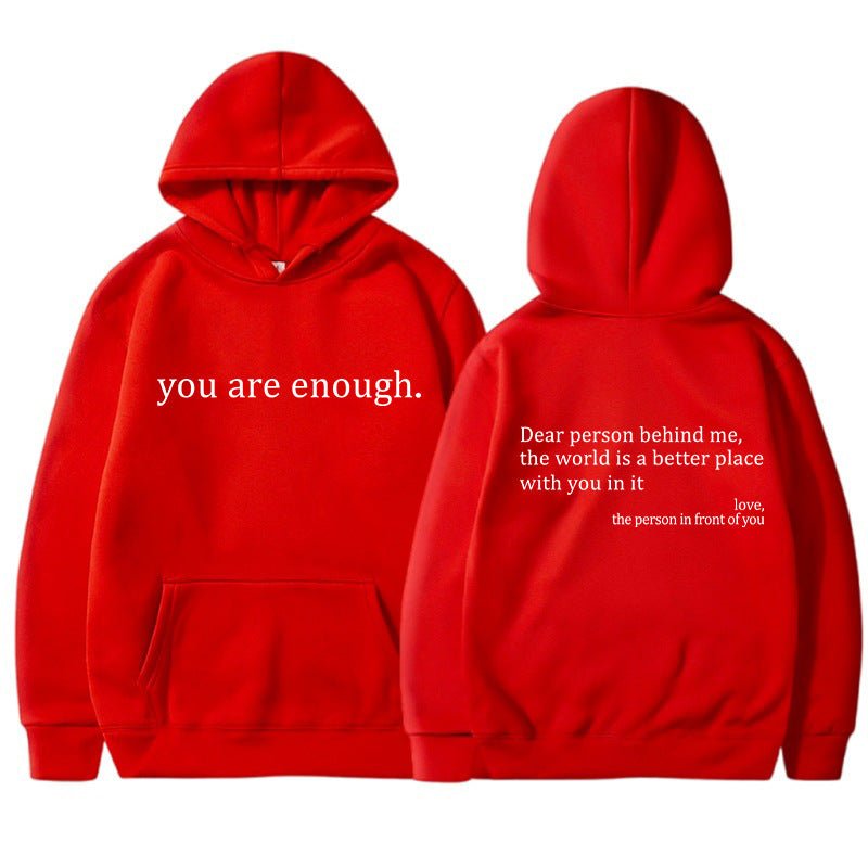 Fashionable Quote Graphic Hoodie
