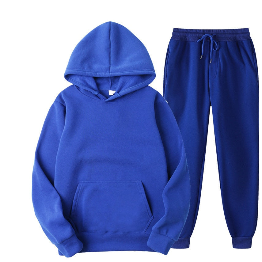 Relaxed Fit Hoodie and Jogger Tracksuit Set