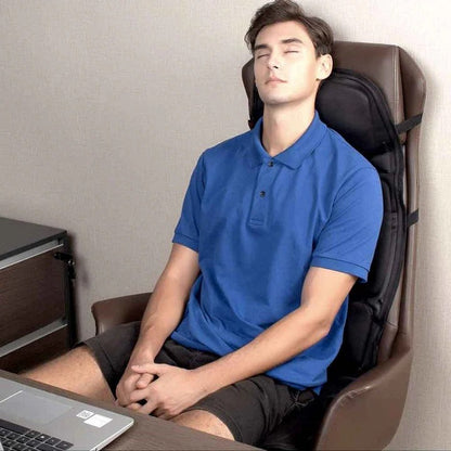 Relaxing Heated Massage Seat Cushion With Neck Support