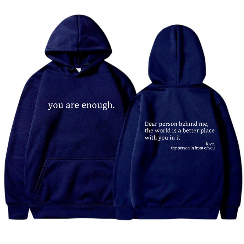 Fashionable Quote Graphic Hoodie
