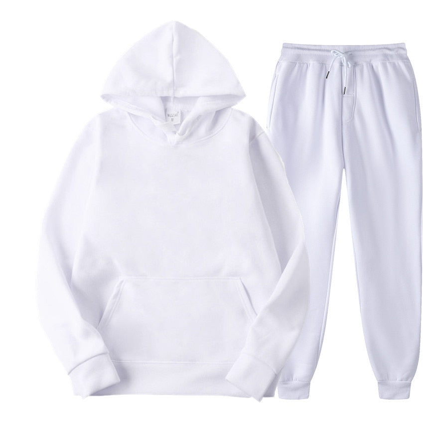 Relaxed Fit Hoodie and Jogger Tracksuit Set