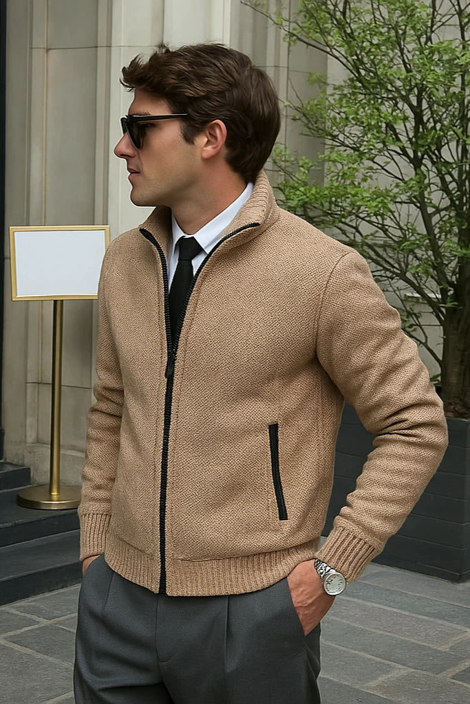 Stylish Mens Zipper Sweatshirt Jacket - OutfitLondon