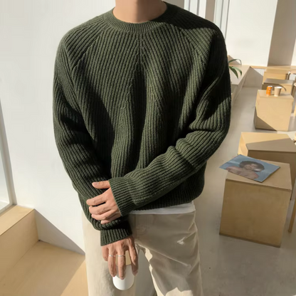 Casual Fit Soft Cotton Sweater Men - OutfitLondon