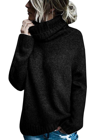 Warm Ladies Cashmere Crew Neck Winter Sweater