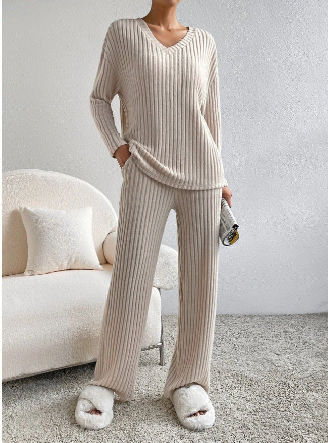 Comfortable Crew Neck Jumper and Legging Set for Ladies