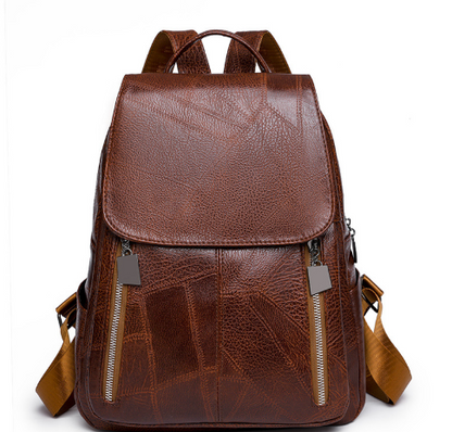 Secure Women's Leather Backpack