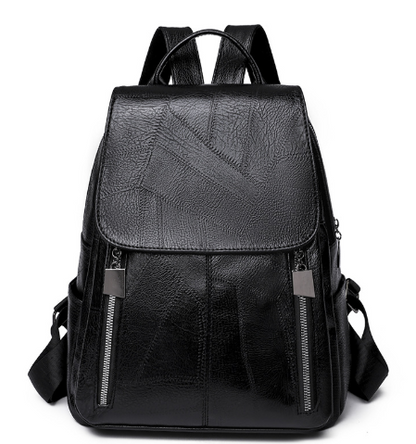Secure Women's Leather Backpack