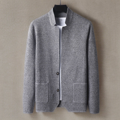Men's Cashmere Cardigan Slim Fit Deep Pockets