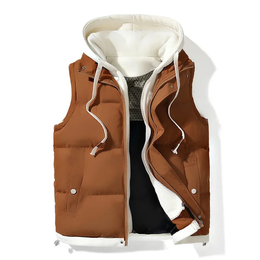 Men's Lightweight Puffer Vest Insulated Black - OutfitLondon