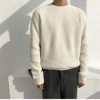 Casual Fit Soft Cotton Sweater Men
