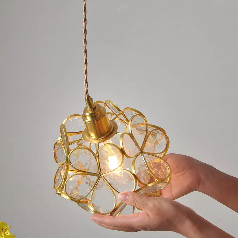 Elegant Drop Glass Pendant Necklace