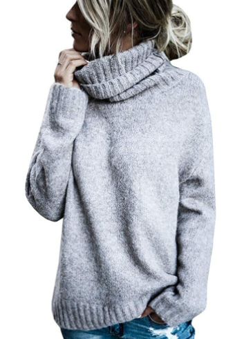 Warm Ladies Cashmere Crew Neck Winter Sweater