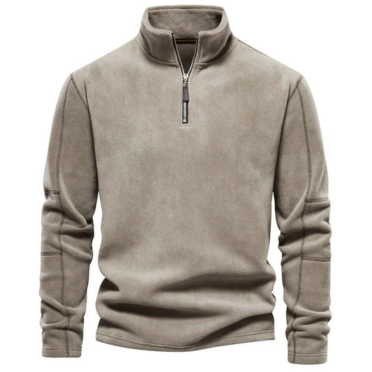 Warm Men's Casual Fleece Pullover Sweater - OutfitLondon