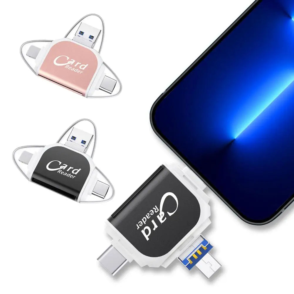 Multi-Function 4-in-1 Card Reader Adapter - OutfitLondon