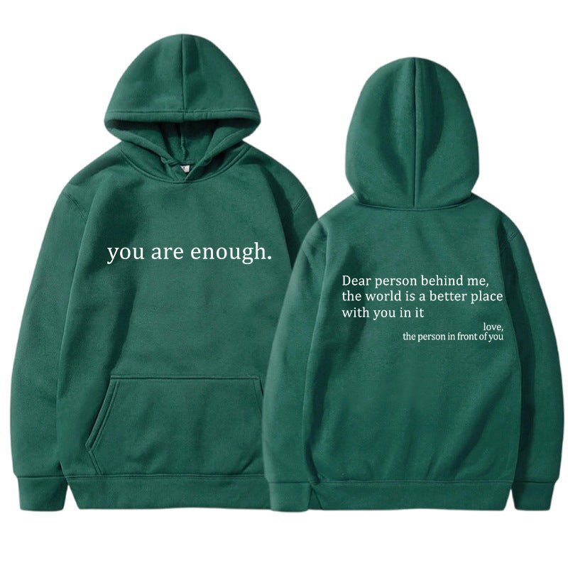 Fashionable Quote Graphic Hoodie