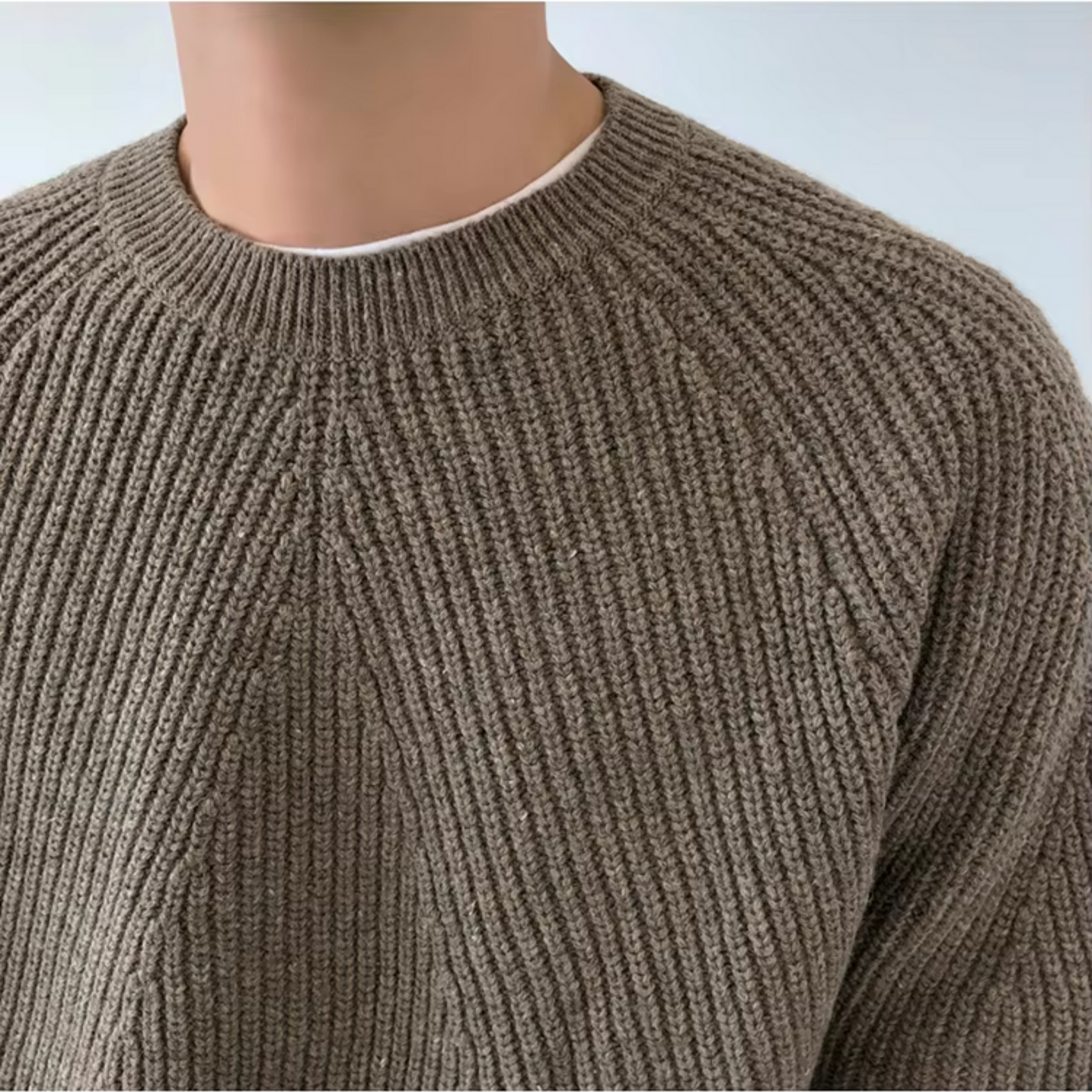 Casual Fit Soft Cotton Sweater Men