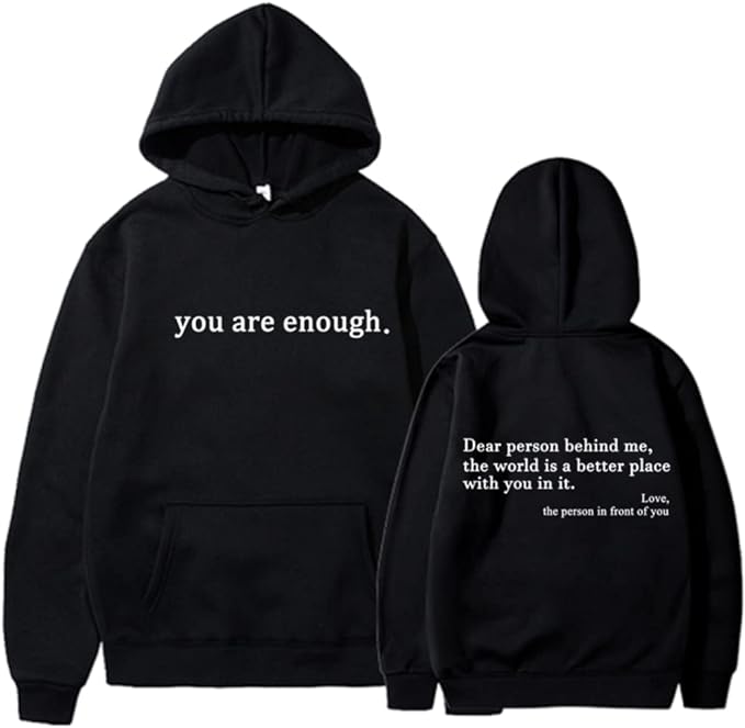 Fashionable Quote Graphic Hoodie