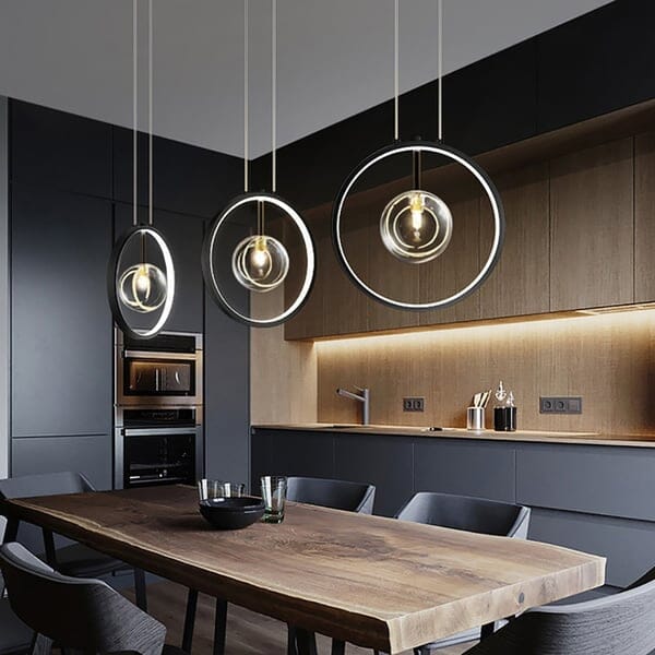 Sleek Chrome Pendant Ceiling Light
