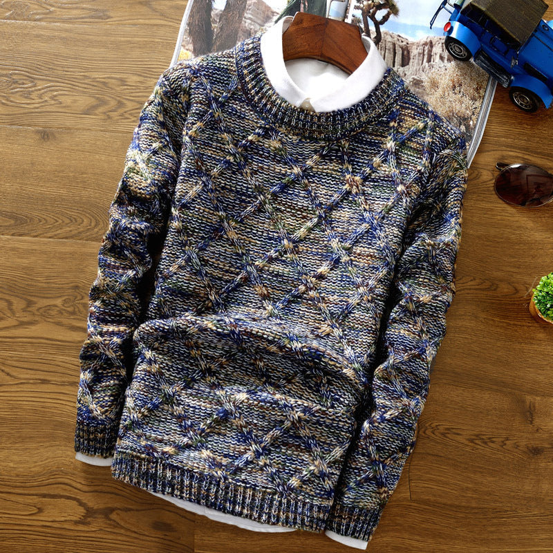Colorful Knit Sweater for Men