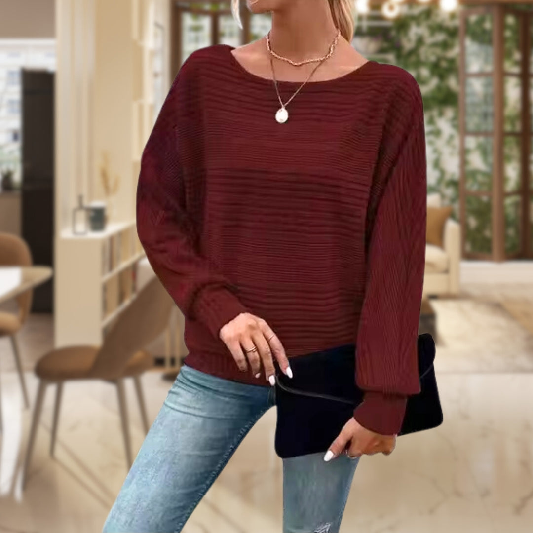 Colorful Ladies Cable Knit Sweater