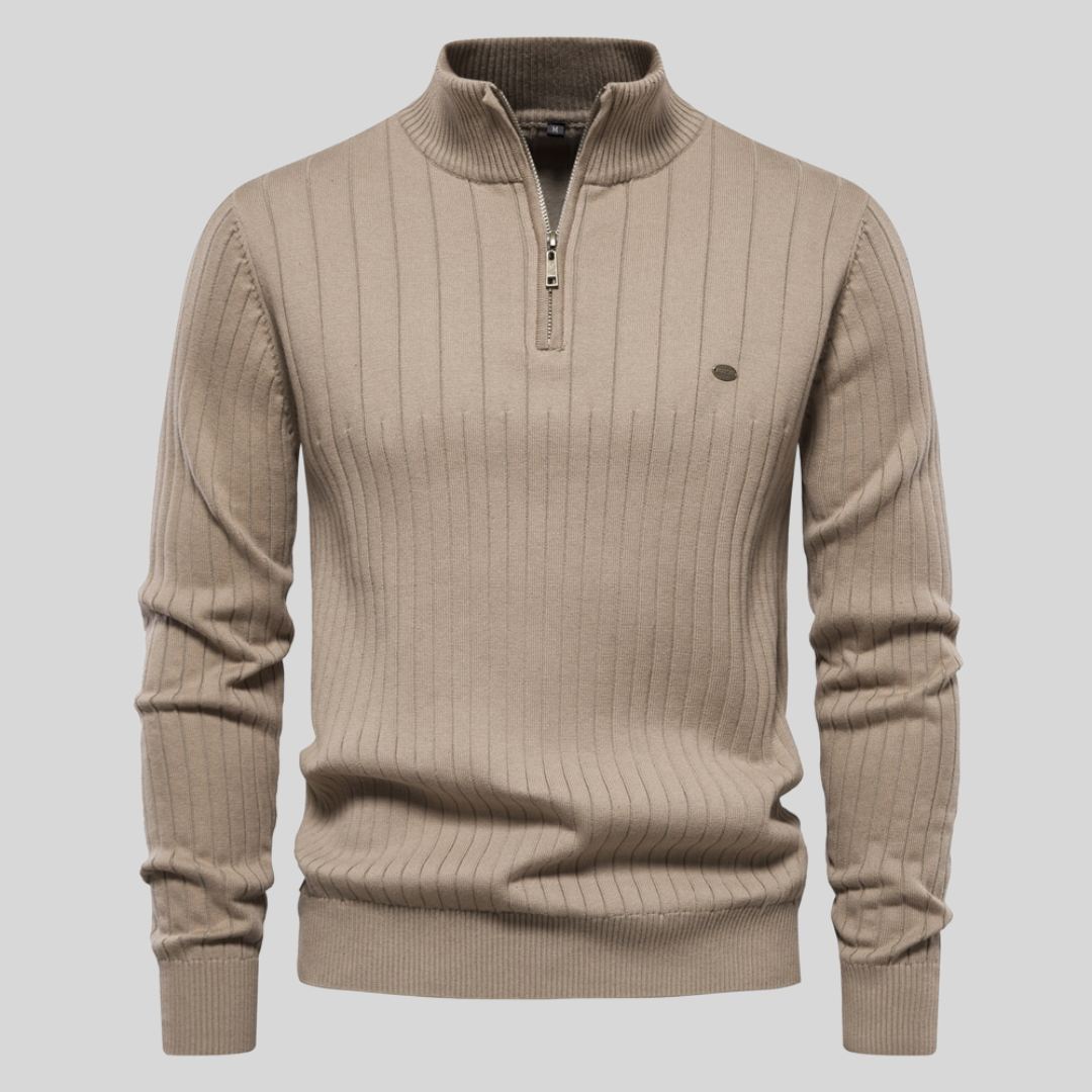 Men's Cozy Thermal Quarter Zip Sweater