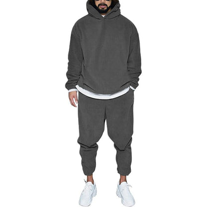 Relaxed Fit Hoodie and Jogger Tracksuit Set