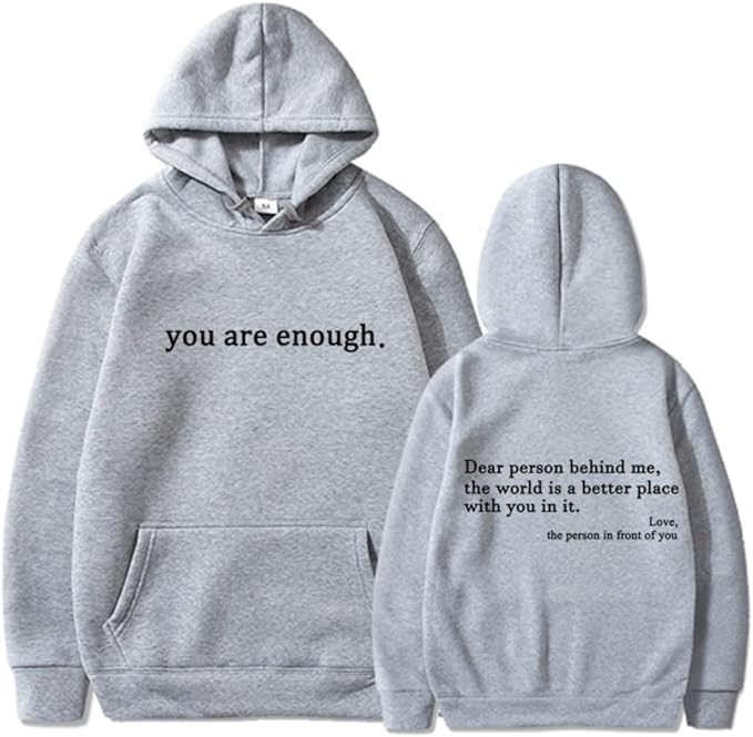 Fashionable Quote Graphic Hoodie