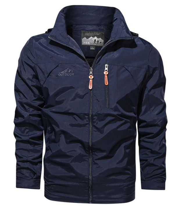 Waterproof Men's Sports Jacket with Zipper