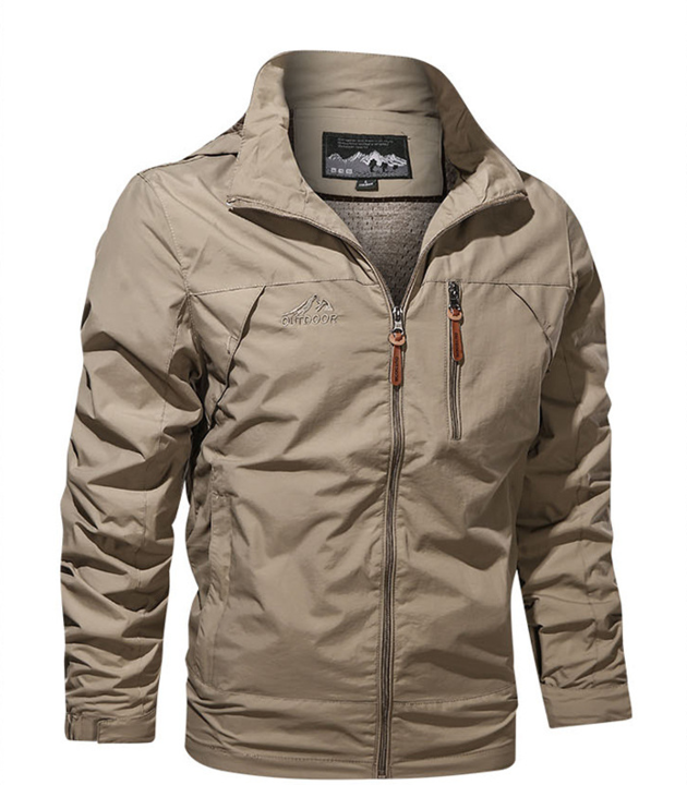 Waterproof Men's Sports Jacket with Zipper