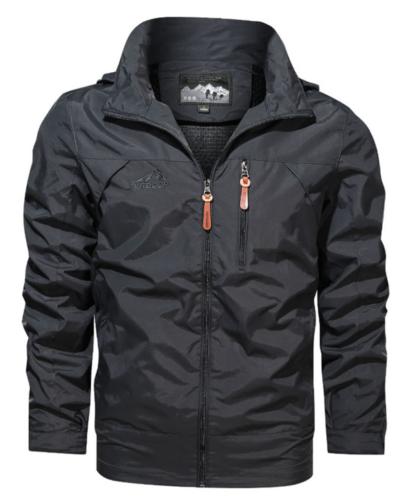 Waterproof Men's Sports Jacket with Zipper