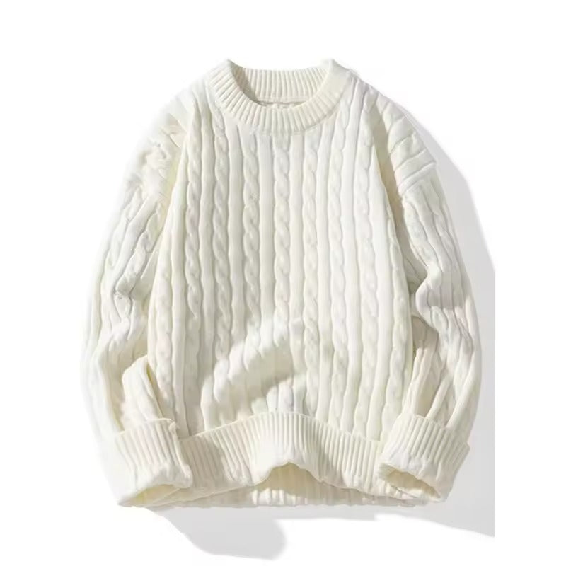 Warm Luxury Mens Crew Neck Cashmere Sweater - OutfitLondon