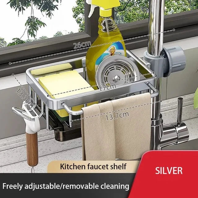 Stainless Steel Kitchen Sink Organizer Tray