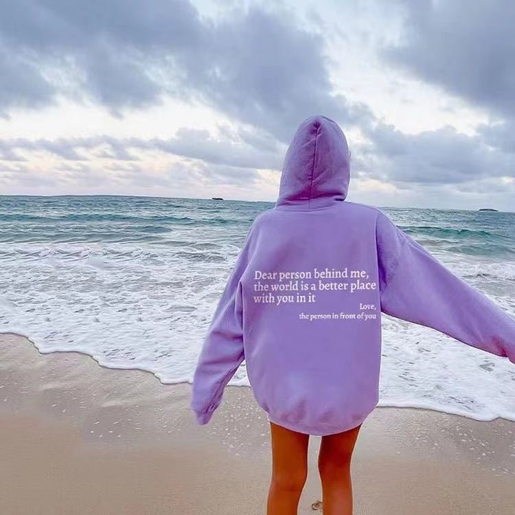 Fashionable Quote Graphic Hoodie