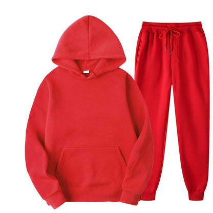 Relaxed Fit Hoodie and Jogger Tracksuit Set
