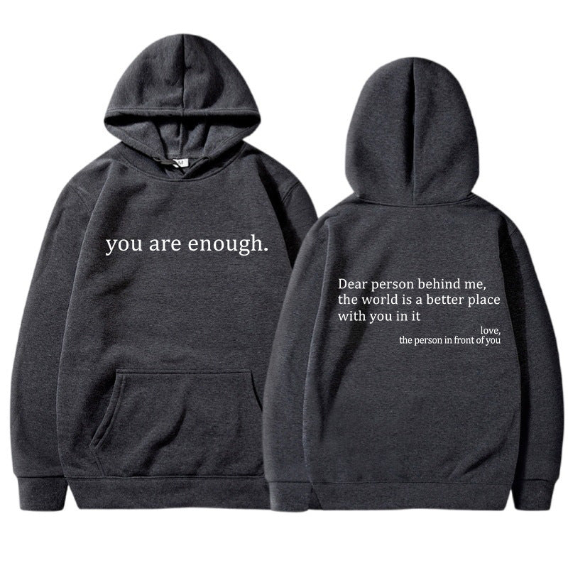 Fashionable Quote Graphic Hoodie