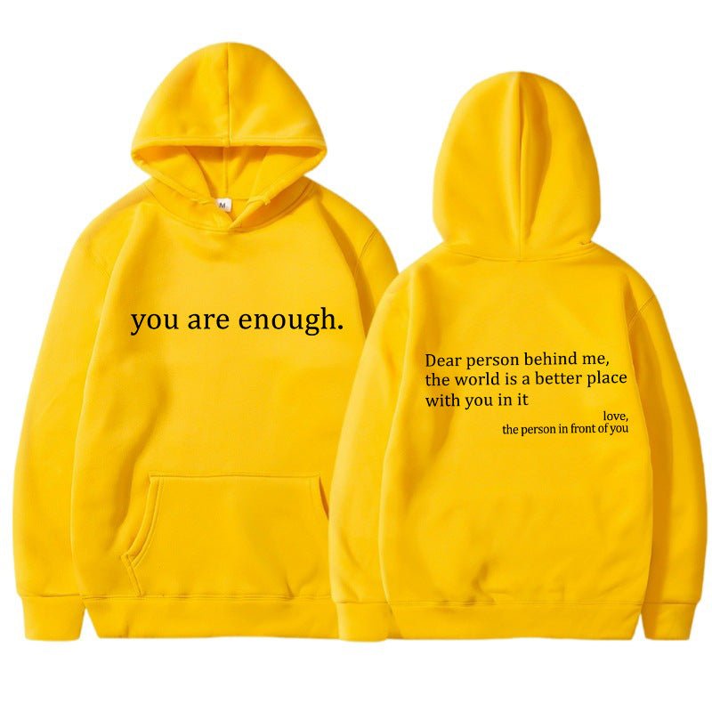 Fashionable Quote Graphic Hoodie