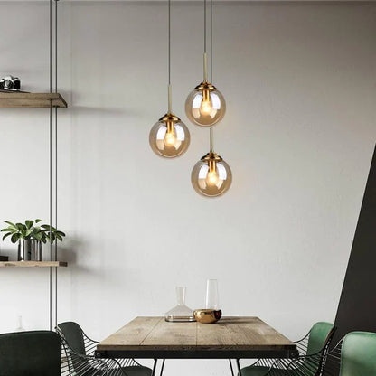 Vibrant Circular Glass Hanging Light - OutfitLondon