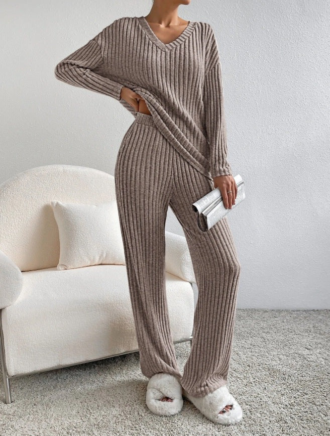 Comfortable Crew Neck Jumper and Legging Set for Ladies